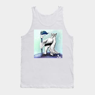 Owl with brush Tank Top